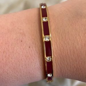 Kate Spade hinged bangle bracelet.